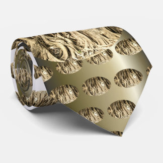 Buddha in the Tree Roots Tie