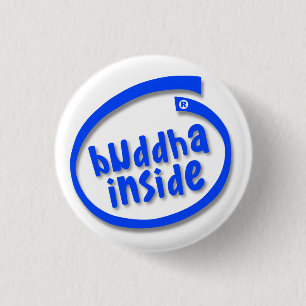 Buddha Inside 3 Cm Round Badge