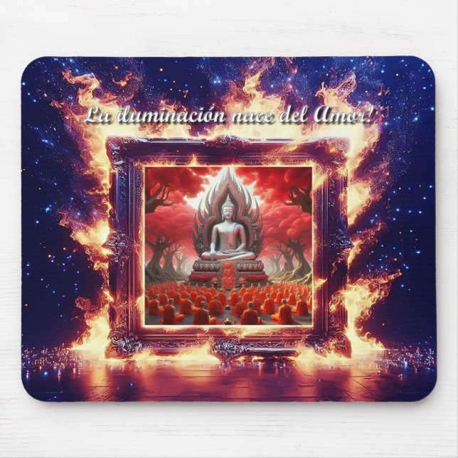 Buddha is Love Own Mouse Pad (Front)