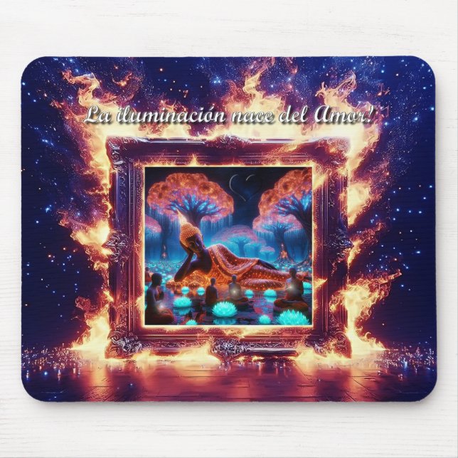 Buddha is Love Own Mouse Pad (Front)