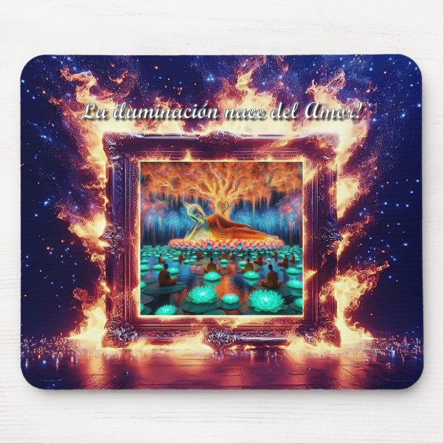 Buddha is Love Own Mouse Pad (Front)