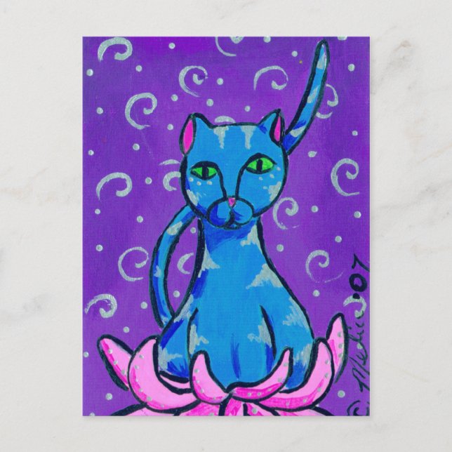 Buddha Kitty Postcard (Front)