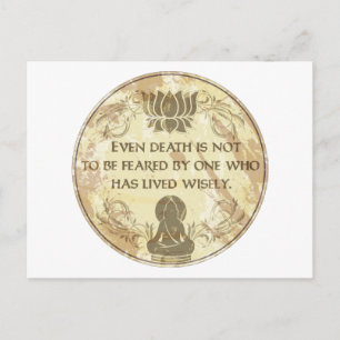 Buddha Live Wisely Postcard