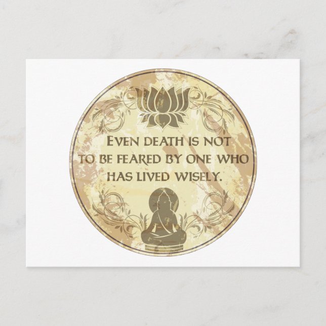 Buddha Live Wisely Postcard (Front)