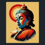 Buddha Lord Retro Pop Art Portrait Poster<br><div class="desc">Buddha Lord Portrait in the Sun, created on Retro Pop Art Style Design. Original Vector Illustration Copyright BluedarkArt TheChameleonArt.</div>