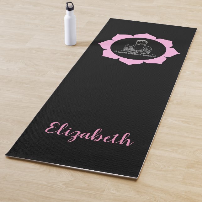 Buddha Lotus Meditation Monogram Yoga Mat (In Situ)