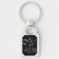 Buddha Lotus Om Mani Padme Hum White