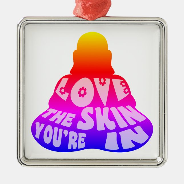 Buddha Love Colourful Metal Tree Decoration (Front)