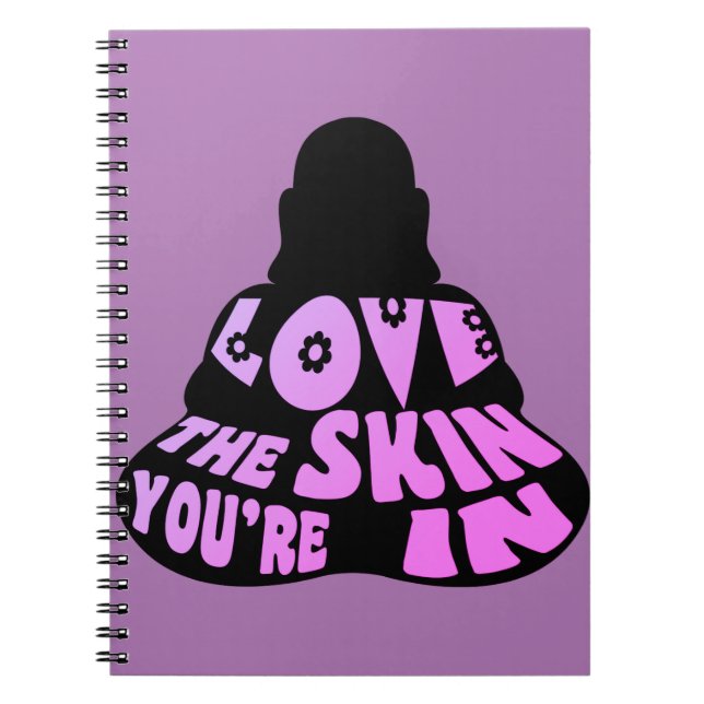 Buddha Love Purple Notebook (Front)