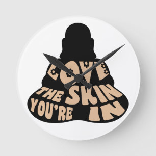 Buddha Love Round Clock