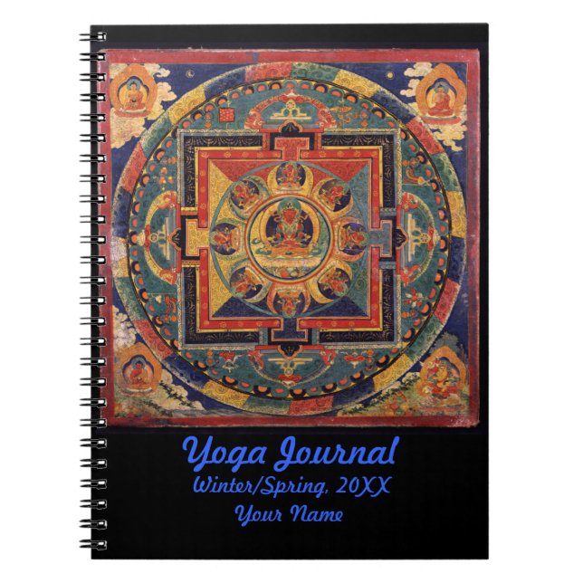 Buddha Mandala Yoga Journal Personalised (Front)