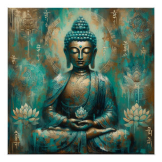 BUDDHA MEDITATING AP #10 POSTER