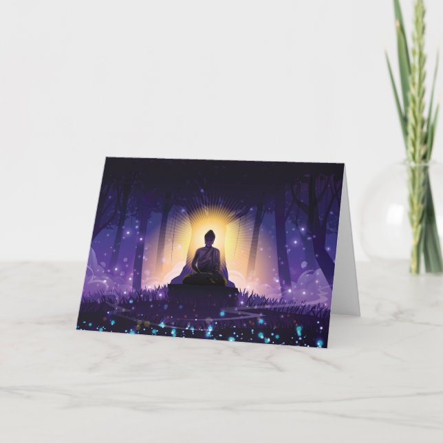 Buddha Meditating Card (Front)