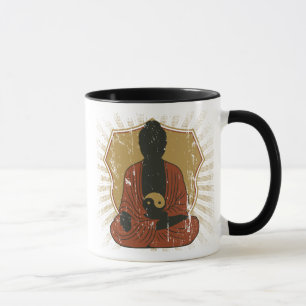 Buddha Meditating Om Symbol Mug