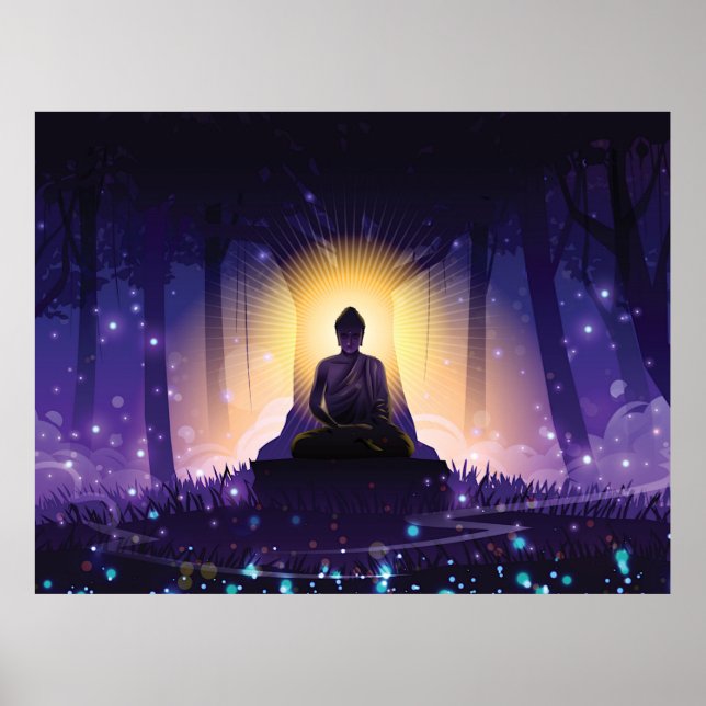 Buddha Meditating Poster (Front)