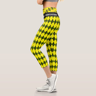 Buddha meditation fashion & Yoga Fitness, Sports Capri Leggings