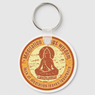 Buddha Meditation Wisdom Key Ring