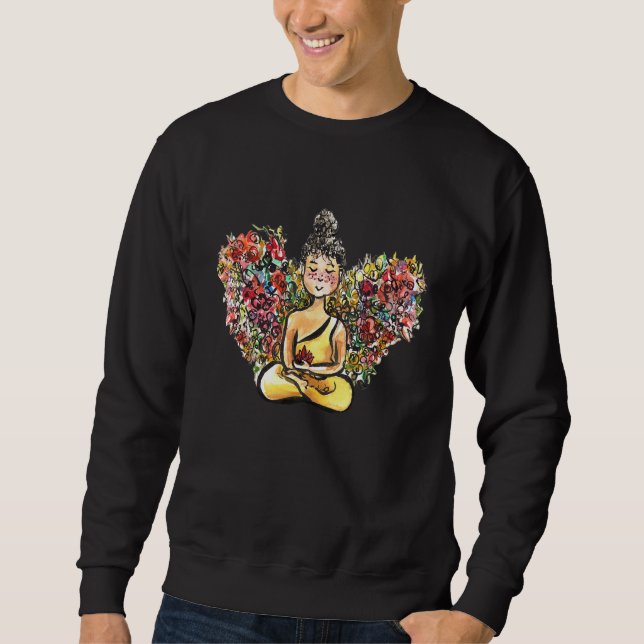 Buddha Meditation Yoga Peace Sweatshirt (Front)