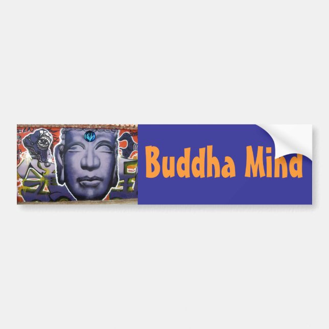 buddha mind bumper sticker (Front)