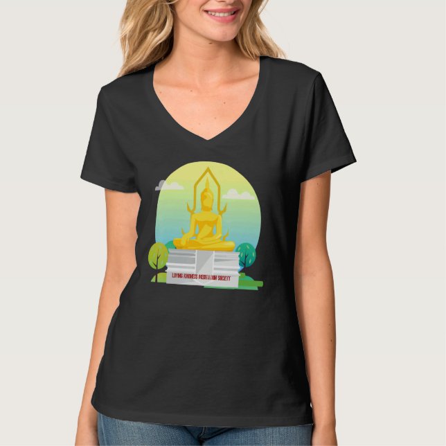 Buddha Mindfulness Buddhist Gautama Buddhism Lovin T-Shirt (Front)