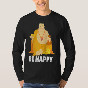 Buddha Monk Namaste Praying Pray Smile Happy Laugh T-Shirt