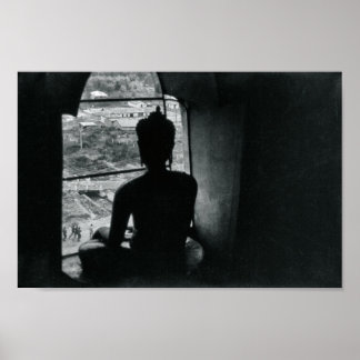 Buddha Monochrome Meditation Asian Decor