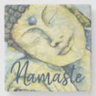 Buddha Namaste Watercolor Art Stone Coaster