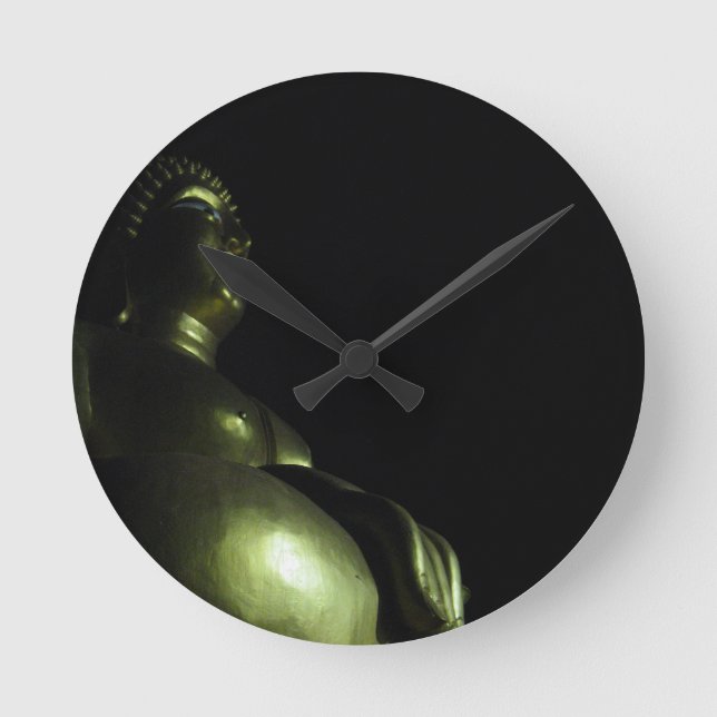 Buddha Night Round Clock (Front)
