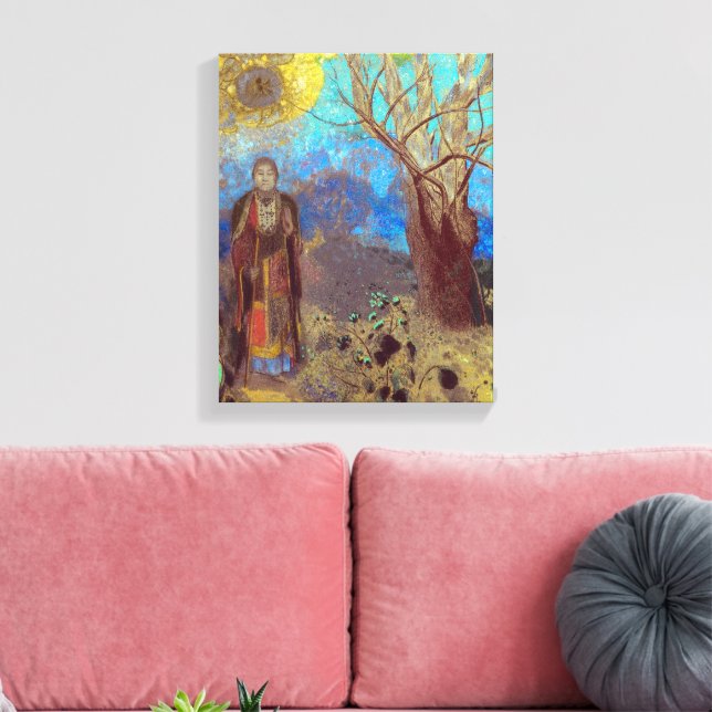 Buddha | Odilon Redon | Canvas Print (Insitu(LivingRoom))