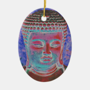 Buddha of the Painted Kaleidoscope Ceramic Tree Decoration