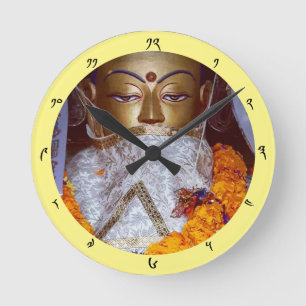 Buddha Offerings & Dharma Time, Himalayas, Nepal Round Clock
