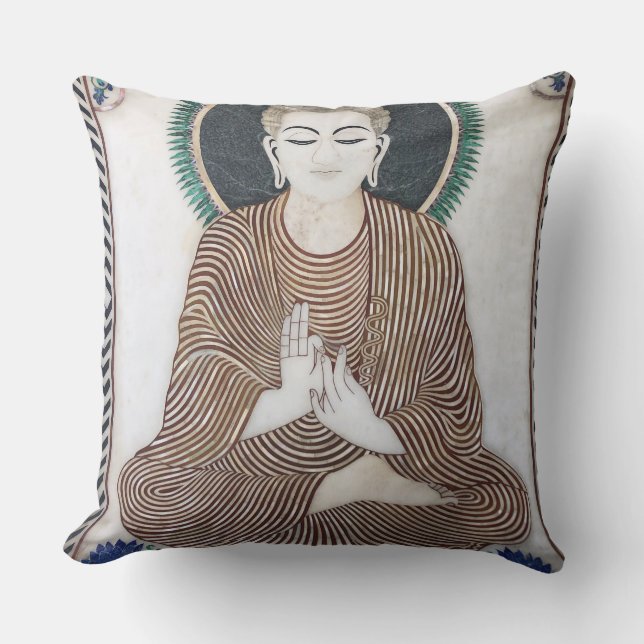 Buddha Om Pillow 20" x 20" (Front)