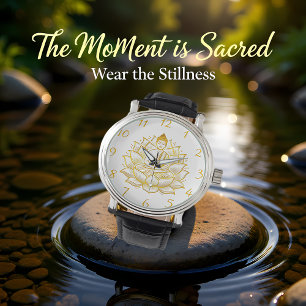 Buddha on Lotus Flower.  Watch