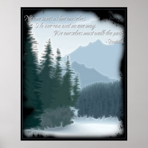 Buddha Path Quote Poster