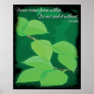 Buddha Peace Quote Poster