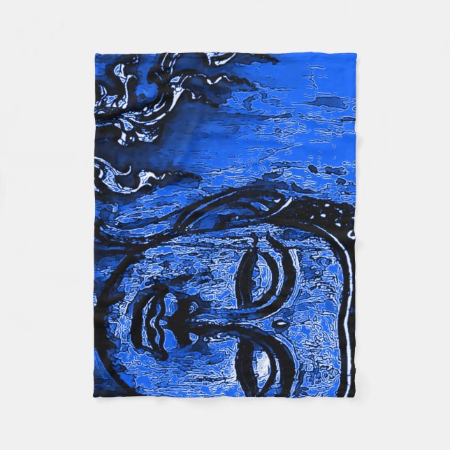 Buddha Pearl Fleece Blanket (Front)