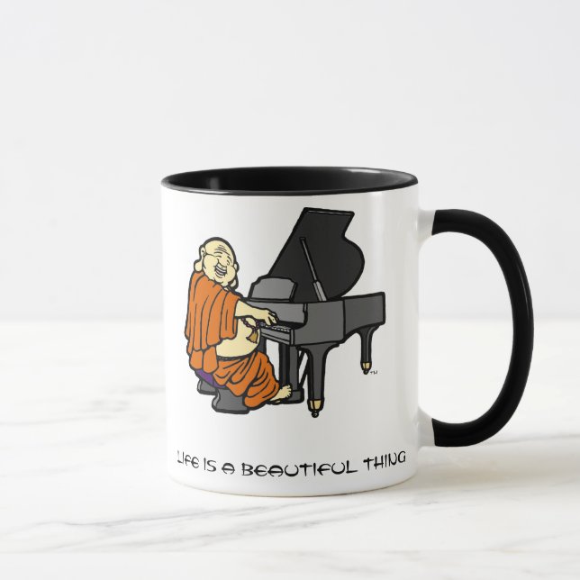 Buddha Piano Mug (Right)
