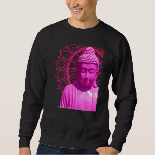 Buddha Pink Mandala Metta Mindful Loving Kindness Sweatshirt