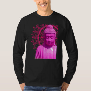 Buddha Pink Mandala Metta Mindful Loving Kindness  T-Shirt
