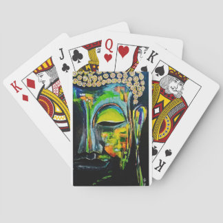 Buddha playing cards