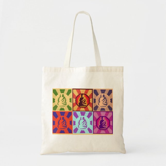 Buddha -- Pop Art Style Tote Bag (Front)