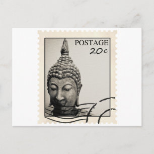 Buddha Postage Stamp Design Postcard