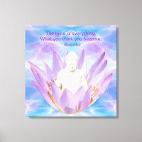 Buddha purple Lotus flower