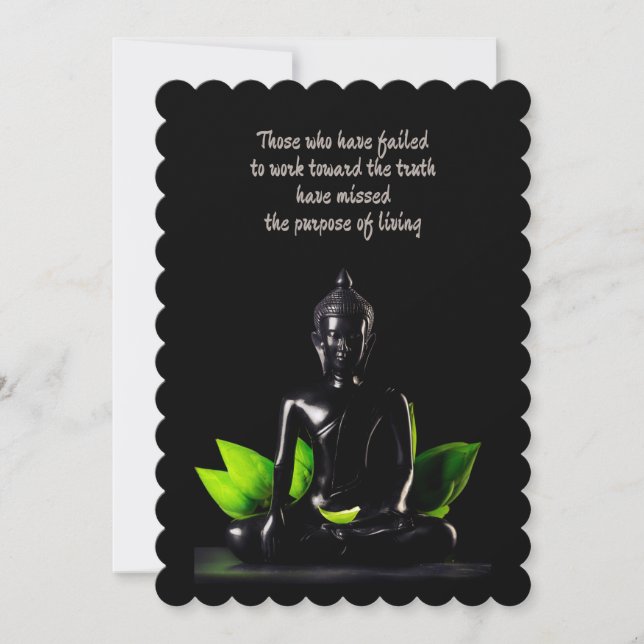 Buddha Quote 1 card / invitation (Front)