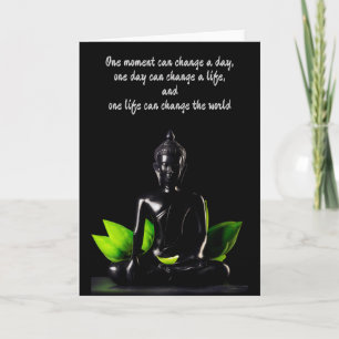 Buddha Quote 2 customisable greeting card