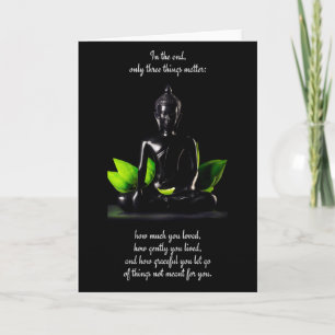 Buddha Quote 3 customisable greeting card