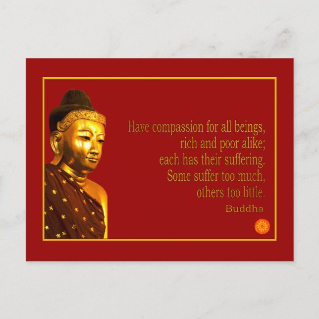 Buddha Quote ~ Have Compassion Postcard (Front)