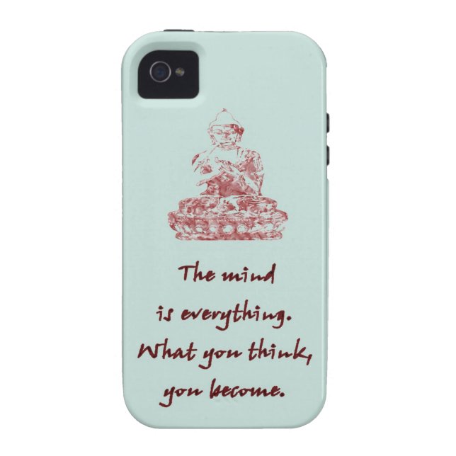 Buddha Quote iPhone 4/4S Case (Back)
