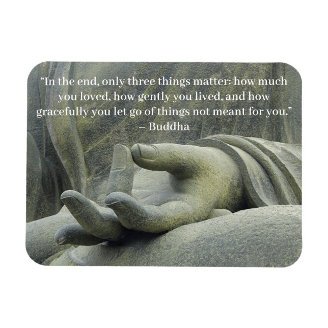 Buddha Quote Rules to Live by Reminder Magnet (Horizontal)