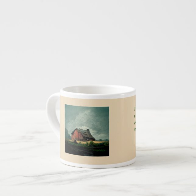 Buddha Quote: Seeing change lessens suffering Espresso Cup (Front Left)